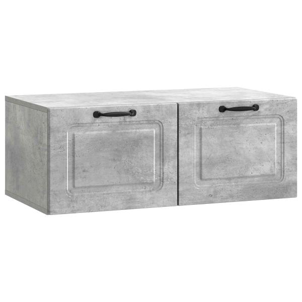 Wandmontierter TV-Schrank Betongrau 78,5 x 41 x 30 cm