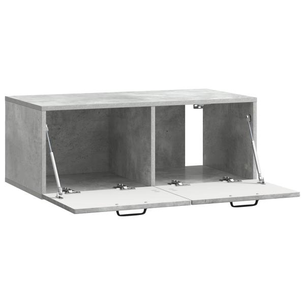 Wandmontierter TV-Schrank Betongrau 78,5 x 41 x 30 cm