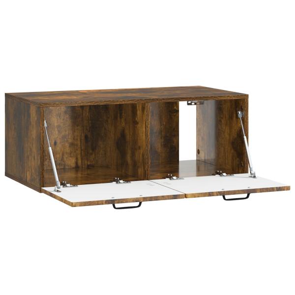 Wandmontierter TV-Schrank Geräucherte Eiche 78,5 x 41 x 30 cm