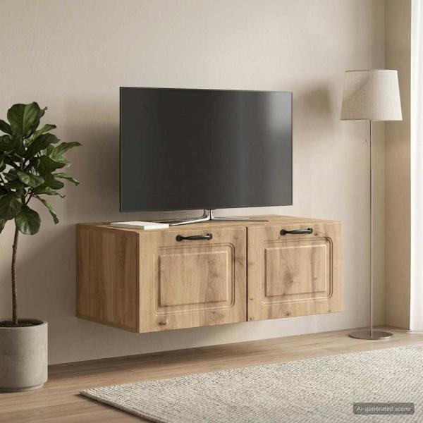 ARDEBO.de - Wandmontierter TV-Schrank 78,5 x 41 x 30 cm Artisan-Eiche