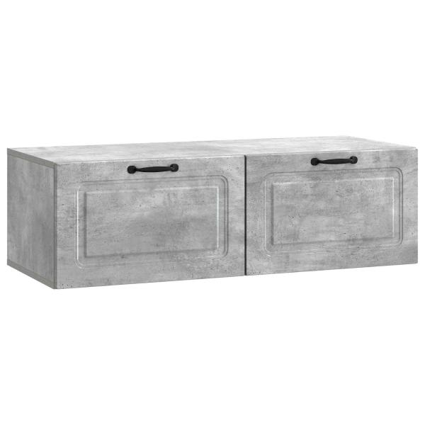 Wandmontierter TV-Schrank Betongrau 98 x 41 x 30 cm