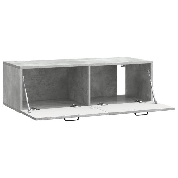 Wandmontierter TV-Schrank Betongrau 98 x 41 x 30 cm