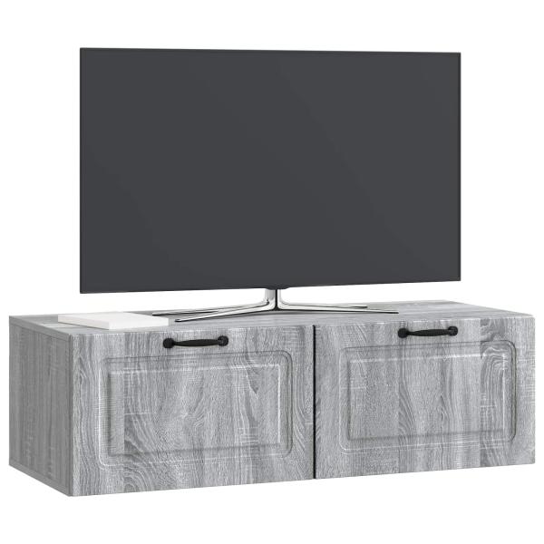 Wandmontierter TV-Schrank Graues Sonoma 98 x 41 x 30 cm