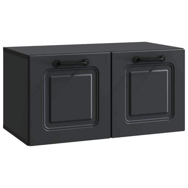 Wandmontierter TV-Schrank Schwarz 59,5 x 31 x 30 cm