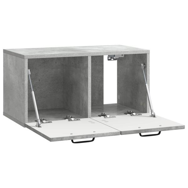 Wandmontierter TV-Schrank Betongrau 59,5 x 31 x 30 cm