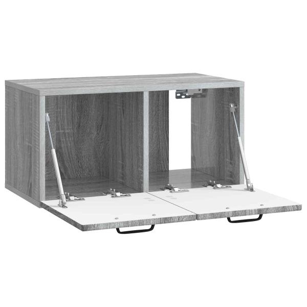 Wandmontierter TV-Schrank Graues Sonoma 59,5 x 31 x 30 cm