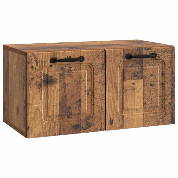 Wandmontierter TV-Schrank Altholz 59,5 x 31 x 30 cm