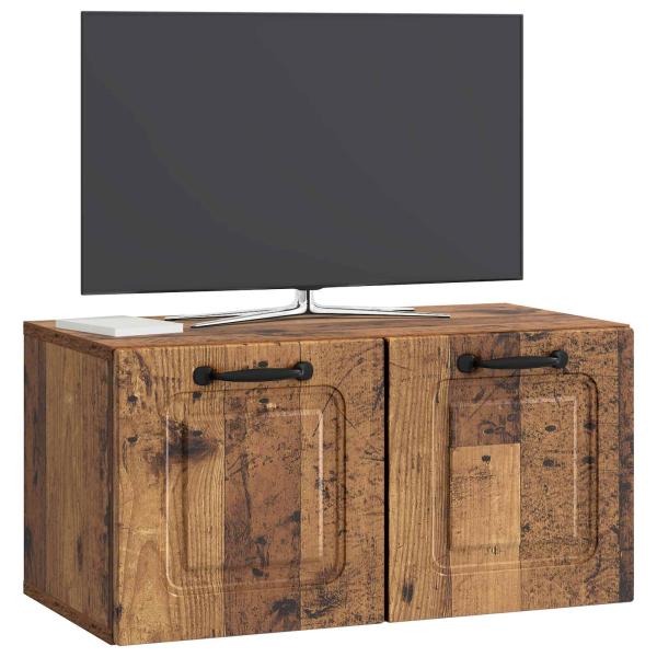Wandmontierter TV-Schrank Altholz 59,5 x 31 x 30 cm