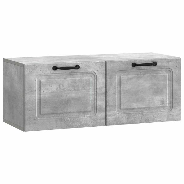 Wandmontierter TV-Schrank Betongrau 78,5 x 31 x 30 cm