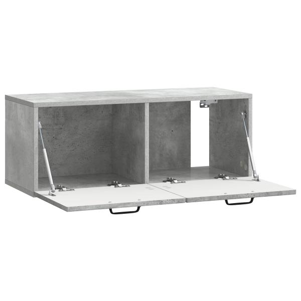 Wandmontierter TV-Schrank Betongrau 78,5 x 31 x 30 cm