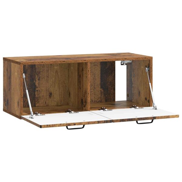 Wandmontierter TV-Schrank Altholz 78,5 x 31 x 30 cm