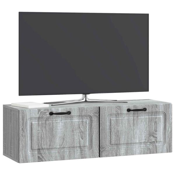 Wandmontierter TV-Schrank Graues Sonoma 98 x 31 x 30 cm