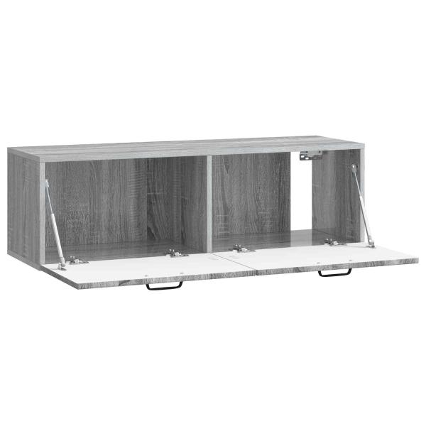 Wandmontierter TV-Schrank Graues Sonoma 98 x 31 x 30 cm