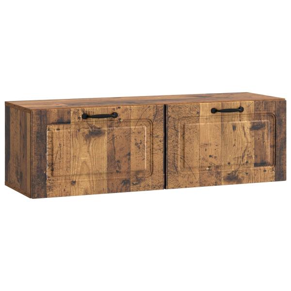 Wandmontierter TV-Schrank Altholz 98 x 31 x 30 cm Holzwerkstoff