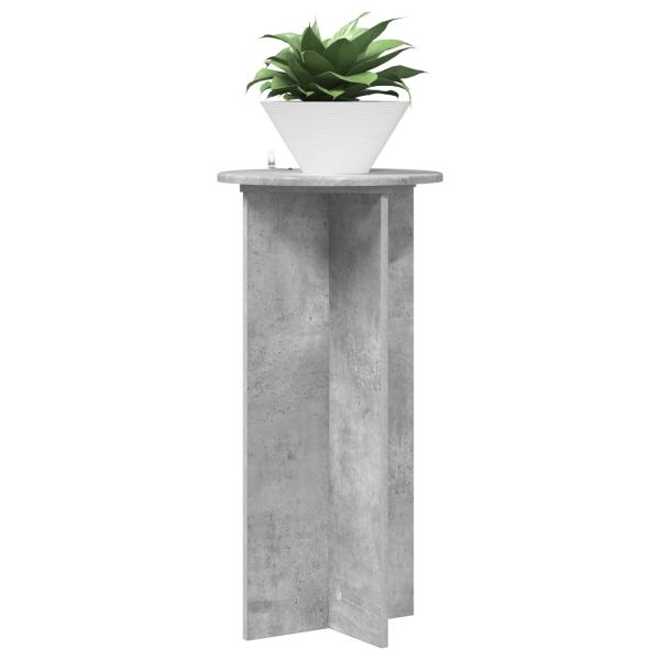 Pflanzenständer 2 Stk. Betongrau 40 x 40 x 80 cm Holzwerkstoff