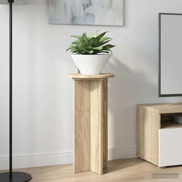 ARDEBO.de - Pflanzenständer 2 Stk. Sonoma-Eiche 29,5 x 29,5 x 60 cm