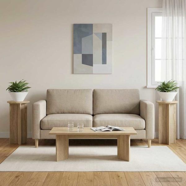 Pflanzenständer 2 Stk. Sonoma-Eiche 29,5 x 29,5 x 60 cm