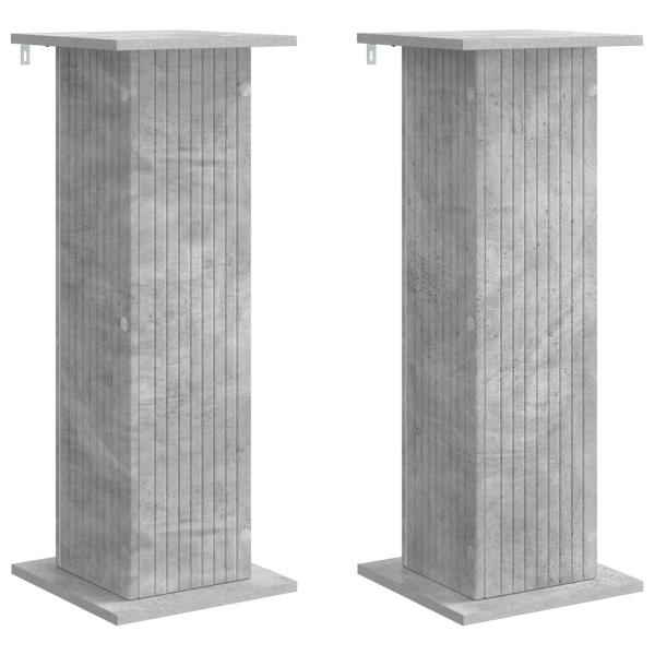 Pflanzenständer 2 stk. Betongrau 30,5 x 30 x 80,5 cm