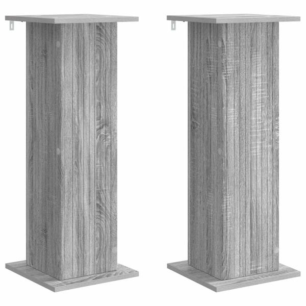 Pflanzenständer 2 stk. Graues Sonoma 30,5 x 30 x 80,5 cm