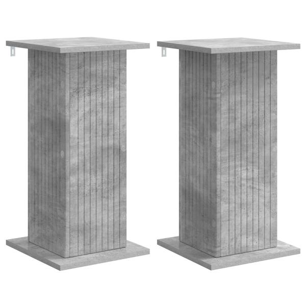 Pflanzenständer 2 stk. Betongrau 30,5 x 30 x 60,5 cm