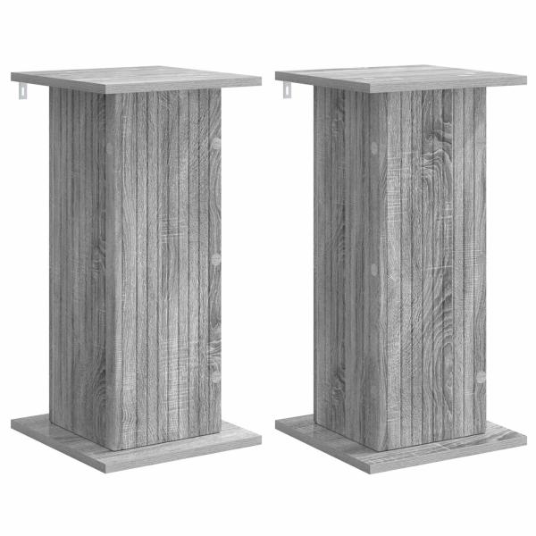 Pflanzenständer 2 Stk. Graues Sonoma 30,5 x 30 x 60,5 cm