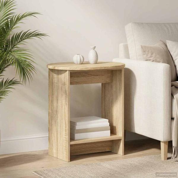 ARDEBO.de - Beistelltisch Sonoma-Eiche 50 x 39,5 x 55 cm Holzwerkstoff