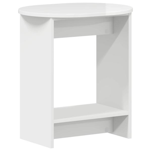 Beistelltisch Hochglanz Weiß 50 x 39,5 x 55 cm Holzwerkstoff
