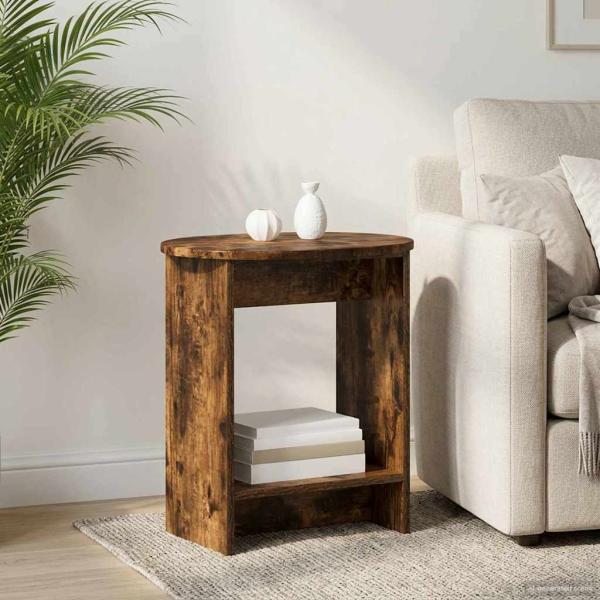 ARDEBO.de - Beistelltisch Räuchereiche 50 x 39,5 x 55 cm Holzwerkstoff