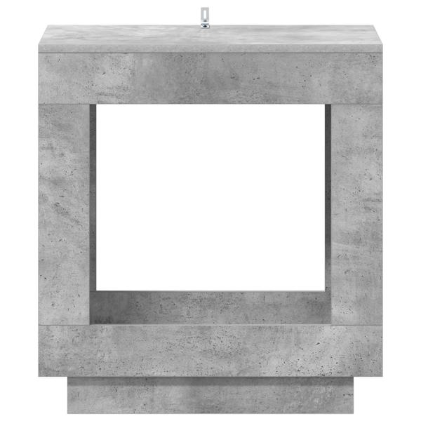 Beistelltisch Betongrau 60 x 40 x 65 cm Holzwerkstoff
