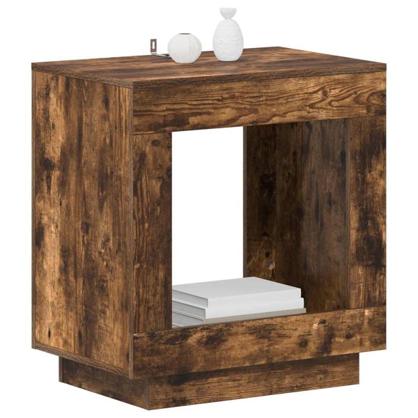 Beistelltisch Geräucherte Eiche 60 x 40 x 65 cm Holzwerkstoff