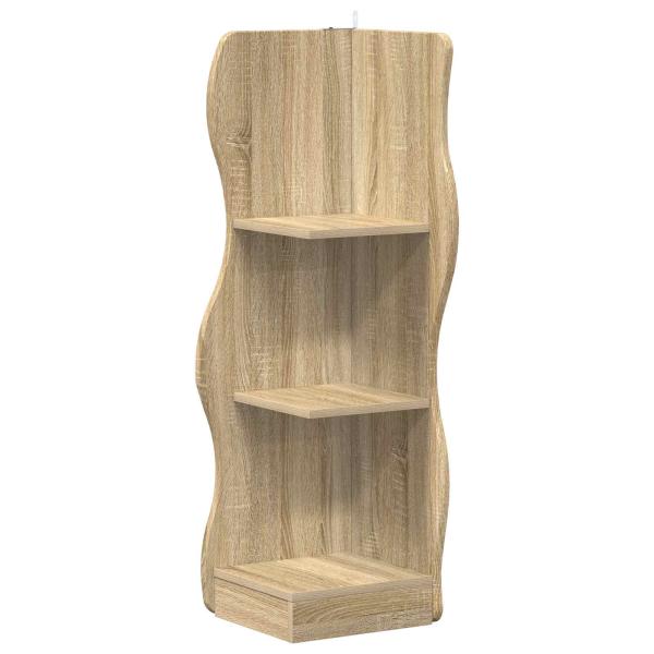 Eckregal Sonoma-Eiche 34 x 33 x 102 cm Holzwerkstoff