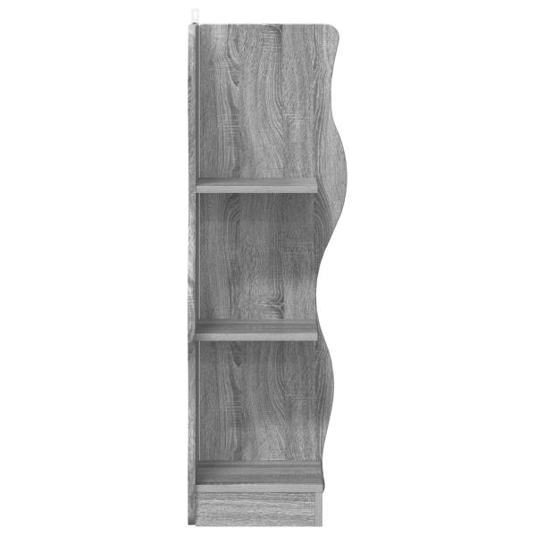 Eckregal Sonoma-Grau 34 x 33 x 102 cm Holzwerkstoff