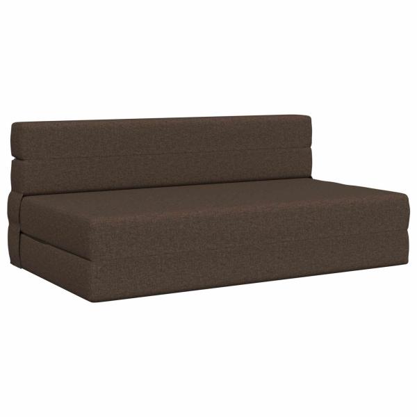 Klappsofa Bett Taupe 152 x 86,5 x 60 cm Stoff