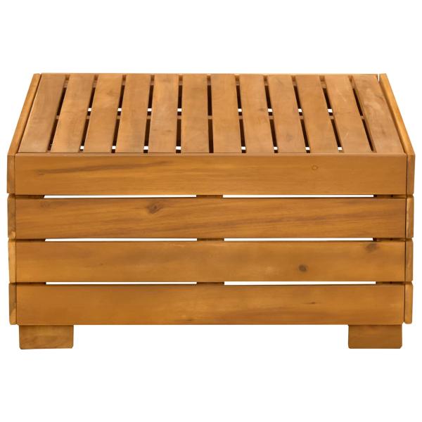 Garten-Beistelltisch Massivholz Akazie Braun 60 x 60 x 30 cm