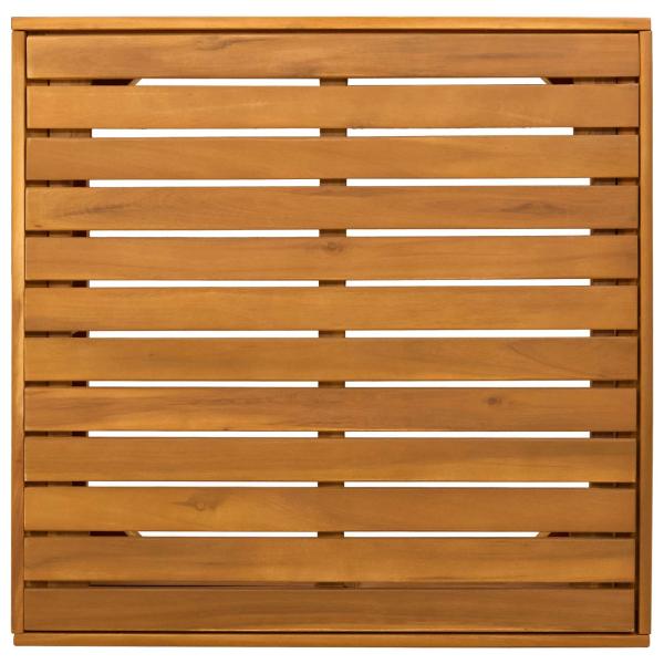 Garten-Beistelltisch Massivholz Akazie Braun 60 x 60 x 30 cm