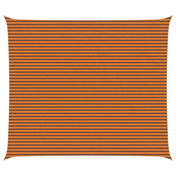 Sonnensegel Orange und Braun 7 x 6 m 100 % Polyester Oxford