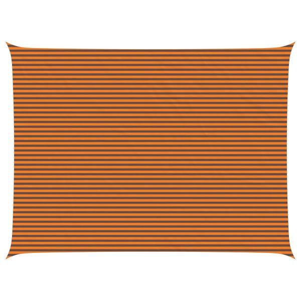 Sonnensegel Orange und Braun 8 x 6 m 100 % Polyester Oxford
