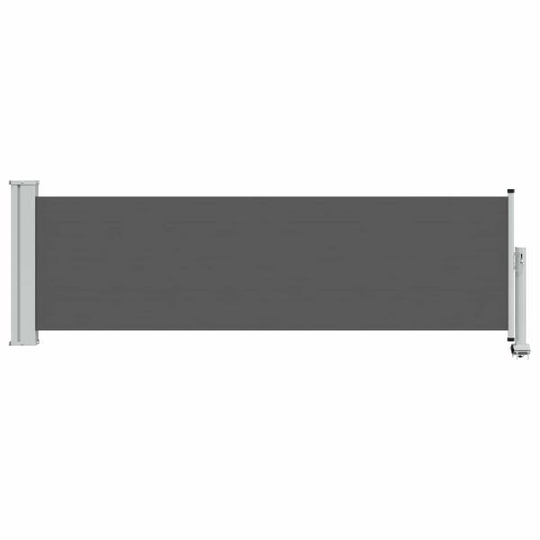 Seitenmarkise 80 x 300 cm 100% Polyester Eisen Stahl Rechteckig