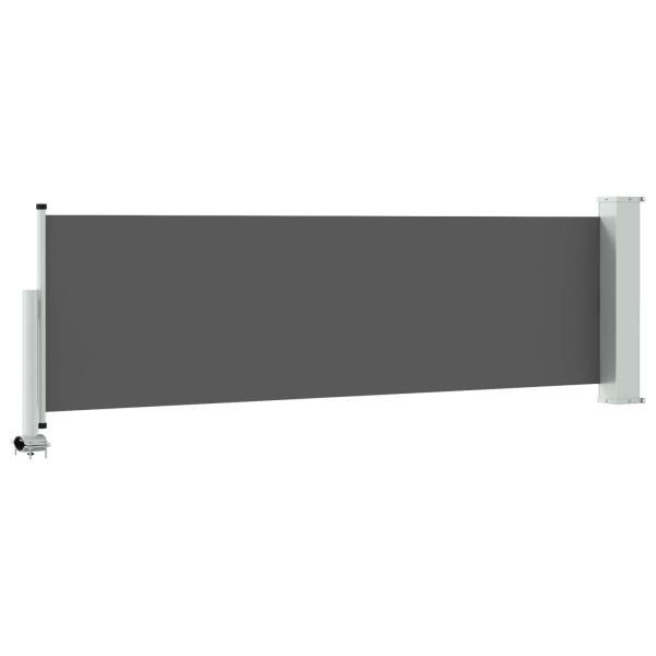 Seitenmarkise 80 x 300 cm 100% Polyester Eisen Stahl Rechteckig