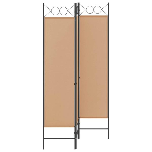 3-teiliger Raumteiler Beige 120 x 180 cm Stoff