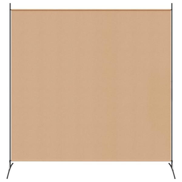 Einzel Panel Raumteiler Beige 175 x 180 cm Stoff