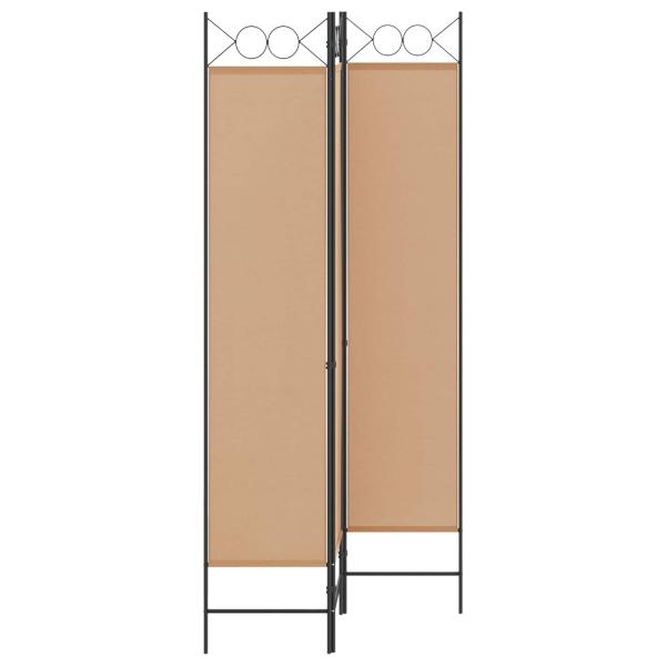 3-teiliger Raumteiler Beige 120 x 200 cm Stoff