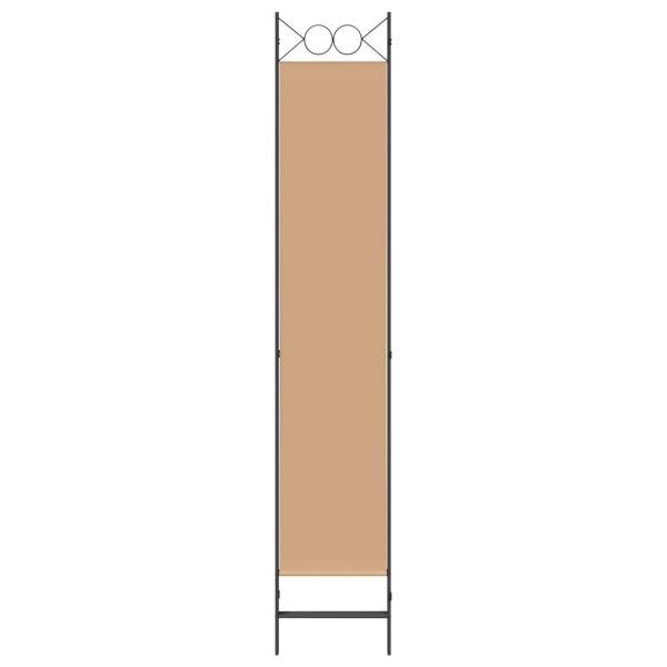 3-teiliger Raumteiler Beige 120 x 220 cm Stoff