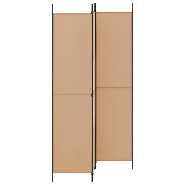 3-teiliger Raumteiler Beige 150 x 220 cm Stoff