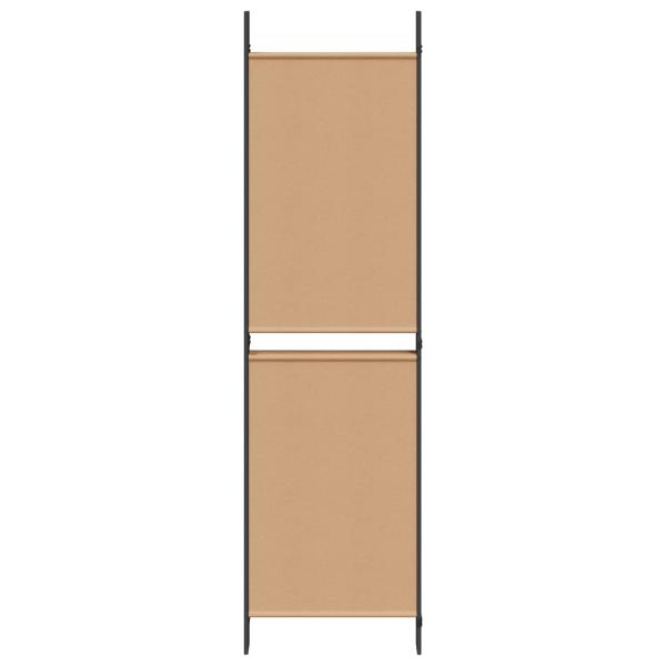 5-teiliger Raumteiler Beige 250 x 180 cm Stoff