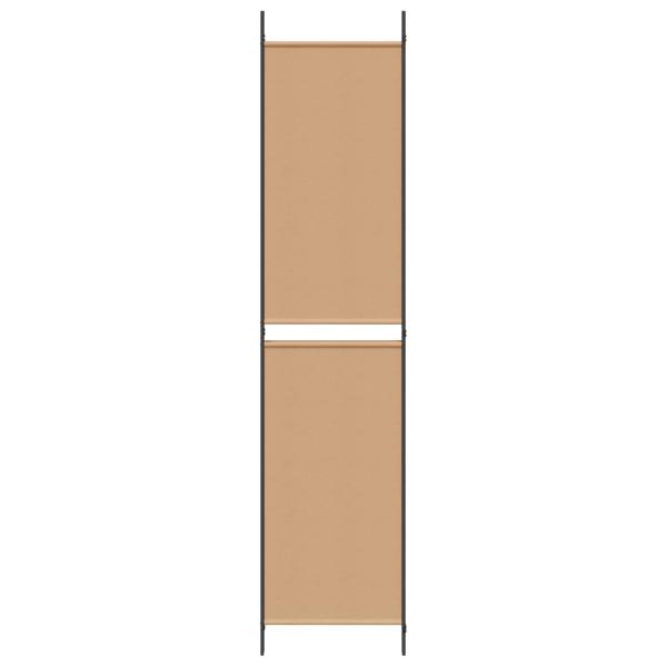 3-teiliger Raumteiler Beige 150 x 220 cm Stoff