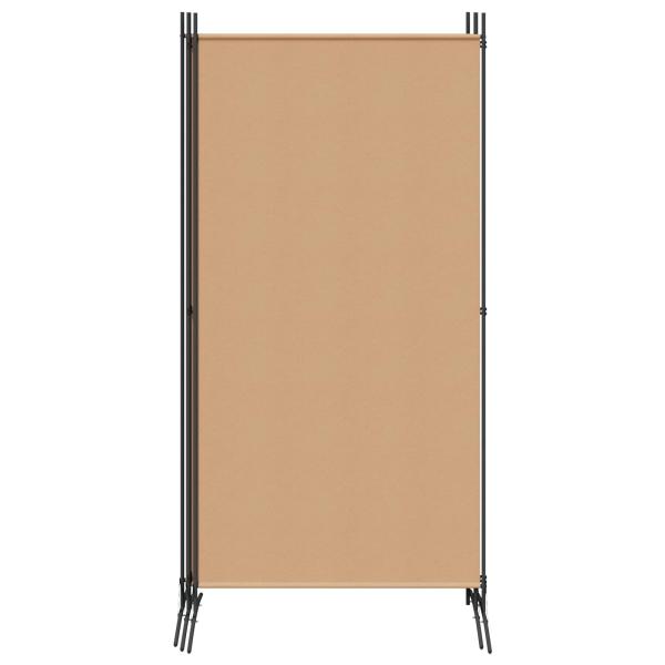 4-teiliger Raumteiler Beige 346 x 180 cm Stoff