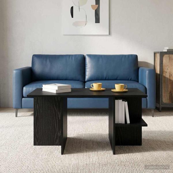 ARDEBO.de - Couchtisch Schwarze Eiche 87 x 50 x 45 cm Holzwerkstoff