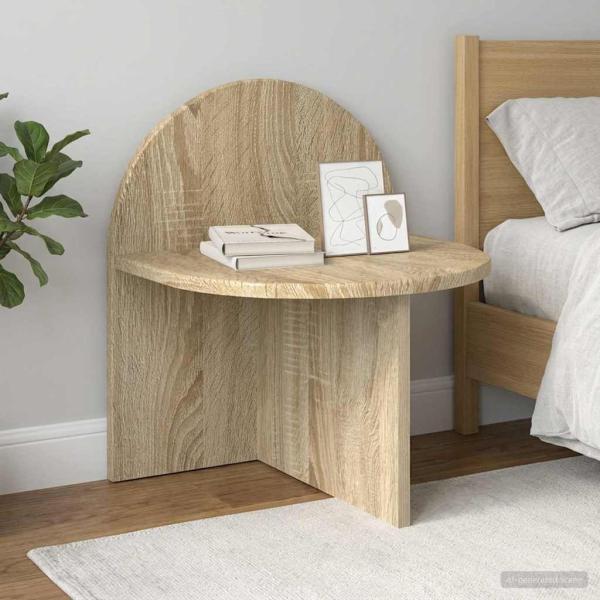 ARDEBO.de - Nachttisch 2 stk. Sonoma-Eiche 40 x 35,5 x 45,5 cm