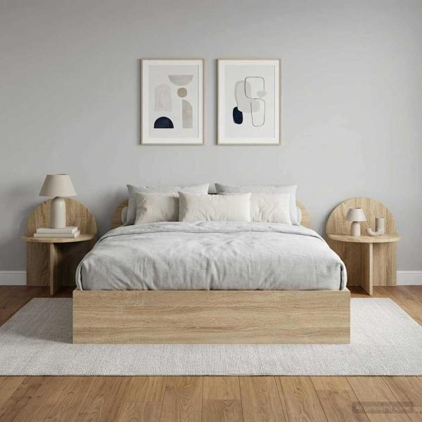 Nachttisch 2 stk. Sonoma-Eiche 40 x 35,5 x 45,5 cm